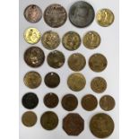 Large collection of British 18th, 19th & 20th century  tokens, token coins, gaming tokens, trade