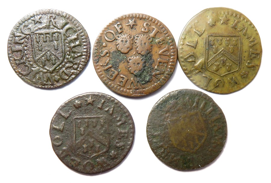 17th Century, Kent Tokens.  Maidstone (5). William Web, Grocers Arms. Farthing. 1.36g. W394.