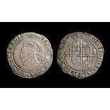 Elizabeth I Sixpence.  Fifth Issue, 1578-82. Silver, 2.99g. 26.20 mm. Crowned bust left, rose