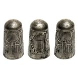 17th Century Silver Thimble.  Circa 1600-1650 AD. Silver, 6.46g. 28.52 mm. A stunning English made