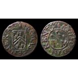 Thomas Fenner, Ashord Kent, 17th Century Trade Token.  THOMAS FENNER AT, Grocers Arms. R. ASHORD