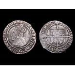 Elizabeth I Halfgroat.  Third & Fourth Issues, 1561-77.  Silver, 0.97g. 17.57 mm. Crowned bust left,