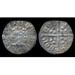 Edward III penny, London mint. 18mm, 1.22g. Small edge split at 11 o'clock on obverse.