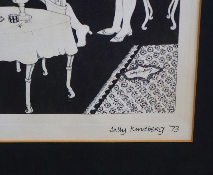 Sally Kindberg a framed lithograph study signed lower right - Image 3 of 4