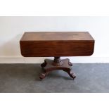 An early 19th cent mahogany pembroke table