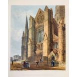 Lichfield. Collection of architectural and topographical prints of Lichfield Cathedral,