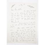 Dahl, Roald. Autograph letter on Gipsy House letterhead bearing Croxley Script watermark, 2 August