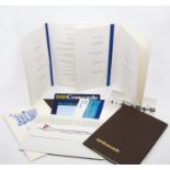 Collection of Concorde memorabilia, including menus & wine lists for various Royal Flights and Royal