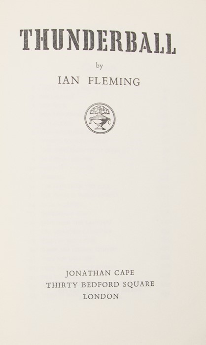 Fleming, Ian. Thunderball, first edition, London: - Image 2 of 2