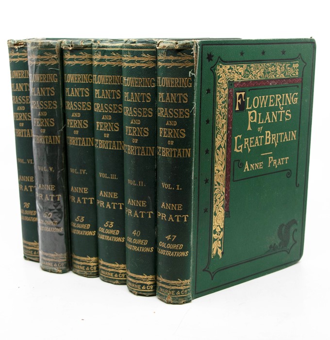 Pratt, Anne. The Flowering Plants, Grasses, Sedges, and Ferns of Great Britain, in six volumes,