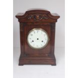 Mantel clock case made of oak (no movement). Dial and Hezel.