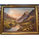 Barry Renshaw (Derbyshire Artist), Glencoe The Highlands, oil on canvas, signed and dated 1981,