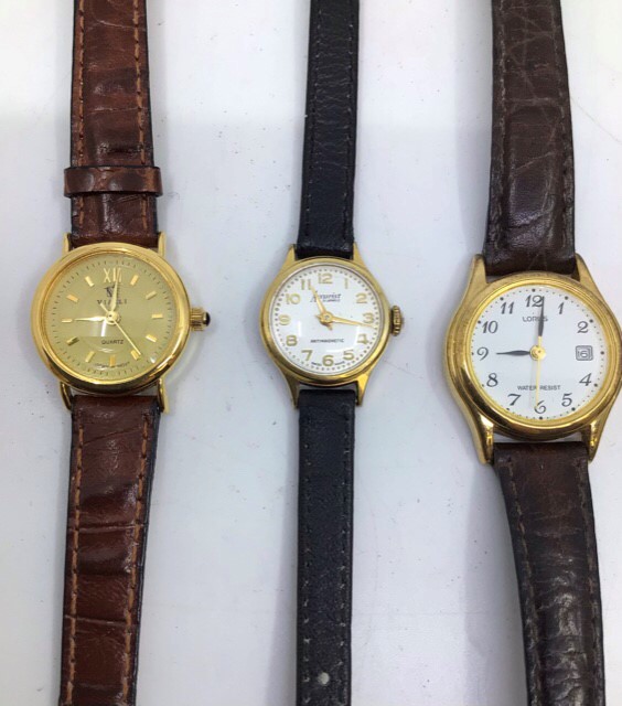 Watches: A collection of vintage watches to include: Rotary Ladies gilt watch and bracelet set, - Image 5 of 8
