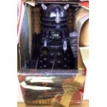 Dr Who Daleks 18 inch and 13 inch both radio control in damaged boxes, untested a/f, along with