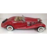 Mercedes Roadster electrically operated, no control unit. Large scale, 33 inches long. Features