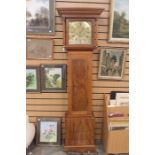 An 18th century longcase clock, early George III, eight day brass square face, John Wyld