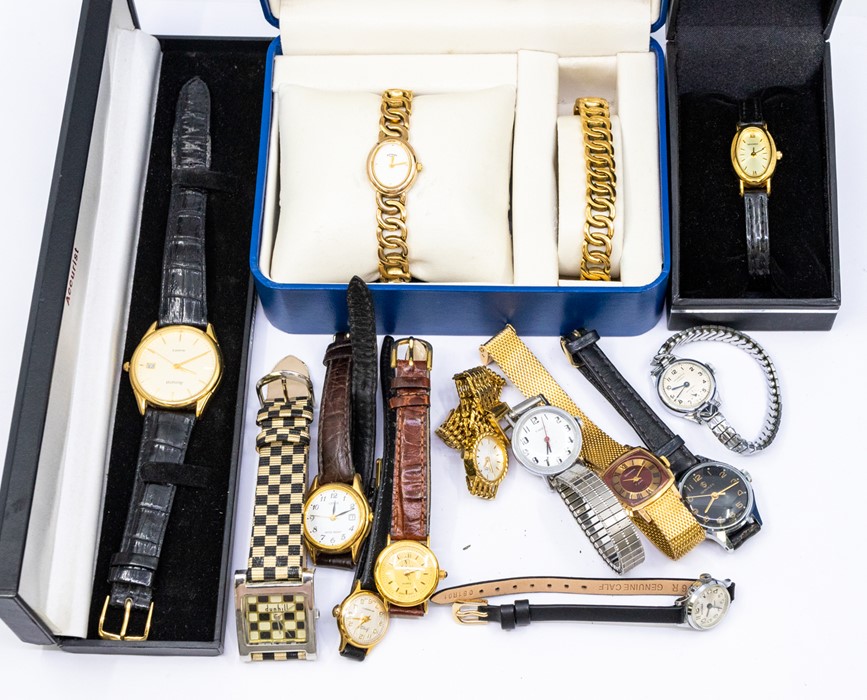 Watches: A collection of vintage watches to include: Rotary Ladies gilt watch and bracelet set, - Image 8 of 8