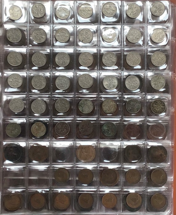 British Coin Collection includes Pre 47 & Pre 20 Silver, 2 x 1946 & 1949 brass Threepence, quantity - Image 6 of 11