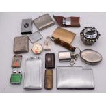 Collection of Omega Lighters and other smoking ephemera.