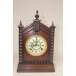 American Mantel clock with skeleton escarpment 1960s.