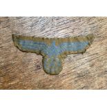 Africa Korps, Machine Embroidered Eagle for M43 Field Cap, used condition.