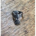 Silver Wehrmacht Eagle Ring, Makers Mark ‘F & H 1938’ also stamped ‘925’ (small 16mm size K and