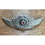 Luftwaffe Visor Cap Badge Insignia, Aluminium  in good condition.