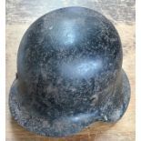 WW2 German Helmet, small size with original  interior (AF).