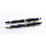 A Montblanc Meisterstuck 75th Anniversary rollerball pen, surmounted with the white star emblem,