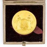 The International Health Exhibition, Gold Medal, London 1884 by J. Pinches of London, 44mm, 59.