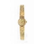 A ladies Rolex Precision wristwatch with facetted 9ct gold strap, in a Rolex case  (1)