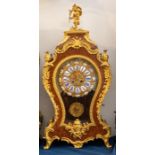 A good French Boulle wall clock with original bracket. Glided with maiden’s heads and cherub