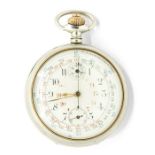 A French open face chronometer pocket watch  (1)