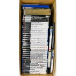 30x Playstation 2 Console Computer Games. Mixed assortment in plastic case boxes. Contents unchecked