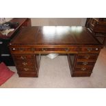 A twin pedestal partners desk.