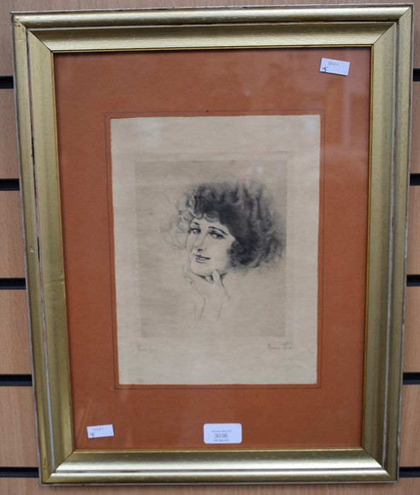 Signed & framed engraving titled ‘Evelyn’. - Image 4 of 6