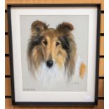 Mabel Gear (1898-1987) Portait of  Sirius (Rough Collie Show Champion: Duntiblae Dogstar born