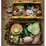 Two boxes of mid 20th Century Carltonware to include tea ware, vases, dishes etc (2 boxes)
