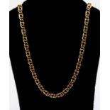 A 9ct fancy link chain, length approx 18'', weight approx 10gms  Condition report: wear and tear,