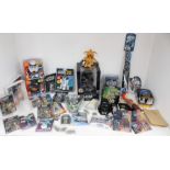 Star Wars: A collection of assorted Star Wars items to include: Darth Vader Talking Bank; Action