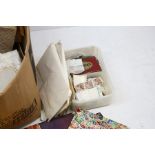 Stamps - Glory box with worldwide ranges in schoolboy albums loose, empty Royal Wedding album etc.