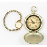 A Lady's 9ct gold case "Tudor Royal" wristwatch, round champagne dial, approx 14mm, baton and number