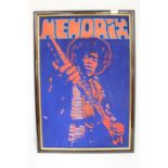 Original Artwork By Peter Marsh Of Jimi Hendrix, Peter Gifted This To The Vendor Many Years Ago With