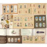 A large collection of cigarette cards and album of Football players  Q