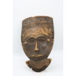 An African Tribal face mask  Provenance: from a Private collection in Scotland of a Professor who