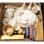 A collection of ceramics to include: Royal Crown Derby "Derby Posies" dinner plates, sides plates,