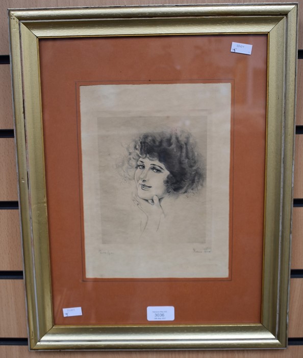 Signed & framed engraving titled ‘Evelyn’. - Image 6 of 6