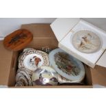 A collection of limited edition china plates, the majority decorated with Pheasants, various
