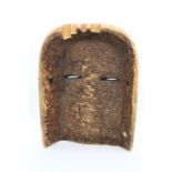 An African large Tribal face mask (damage to interior)  Provenance: from a Private collection in
