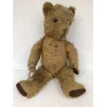 VINTAGE TEDDY BEAR, label with made in England.